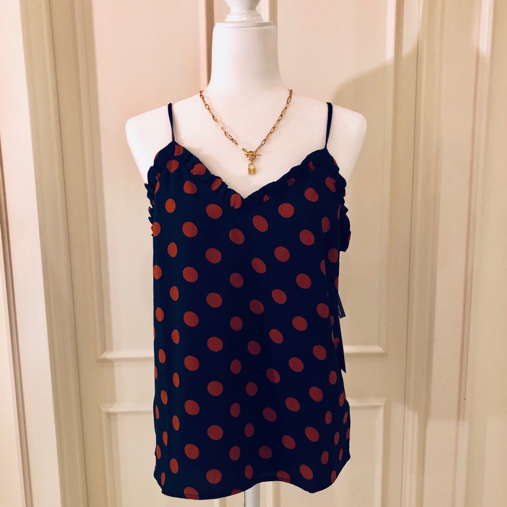 Halogen Blue and Red Dot Cami